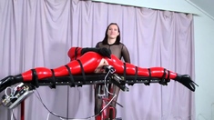 Fetish princesses in latex using bdsm toys