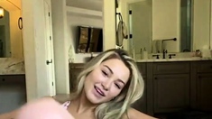 Hot Blonde Babe Solo Masturbation