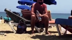 Big-Cock Daddy Bear at the Beach