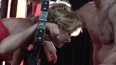 Amateur blonde fucking in stockings on video