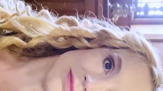 Lovely Blonde With Tight Pussy Masturbate Solo