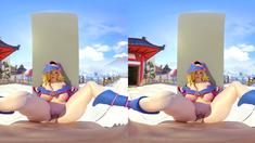 Foxy 3D Superwoman bounces up and down on a cock
