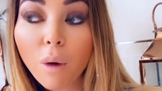 Tasty amateur blonde babe masturbating on web cam