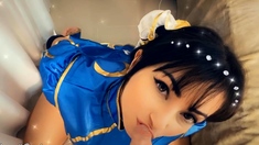 Brunette slut gives a great pov amateur blowjob