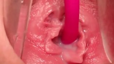 Gaping Squirting Pussy Up Close Cum Cam