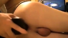 Femboy Plays With Sex Toys