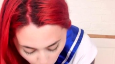 Amateur teen blowjob babe facialized and she loves it