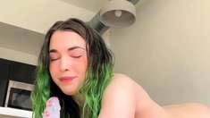 Bailey Eilish Bounces On Transparent Dildo Onlyfans Video