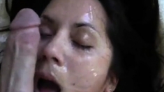 Dirty Talking Wife Gets A Big Facial 2