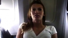 Girl Bates On Plane