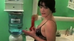 Mom Shaving Her Pussy
