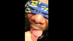 Black Twink Swallows All White Boy Cum