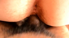 Hairy BBW fucked from behind and squirting ALOT